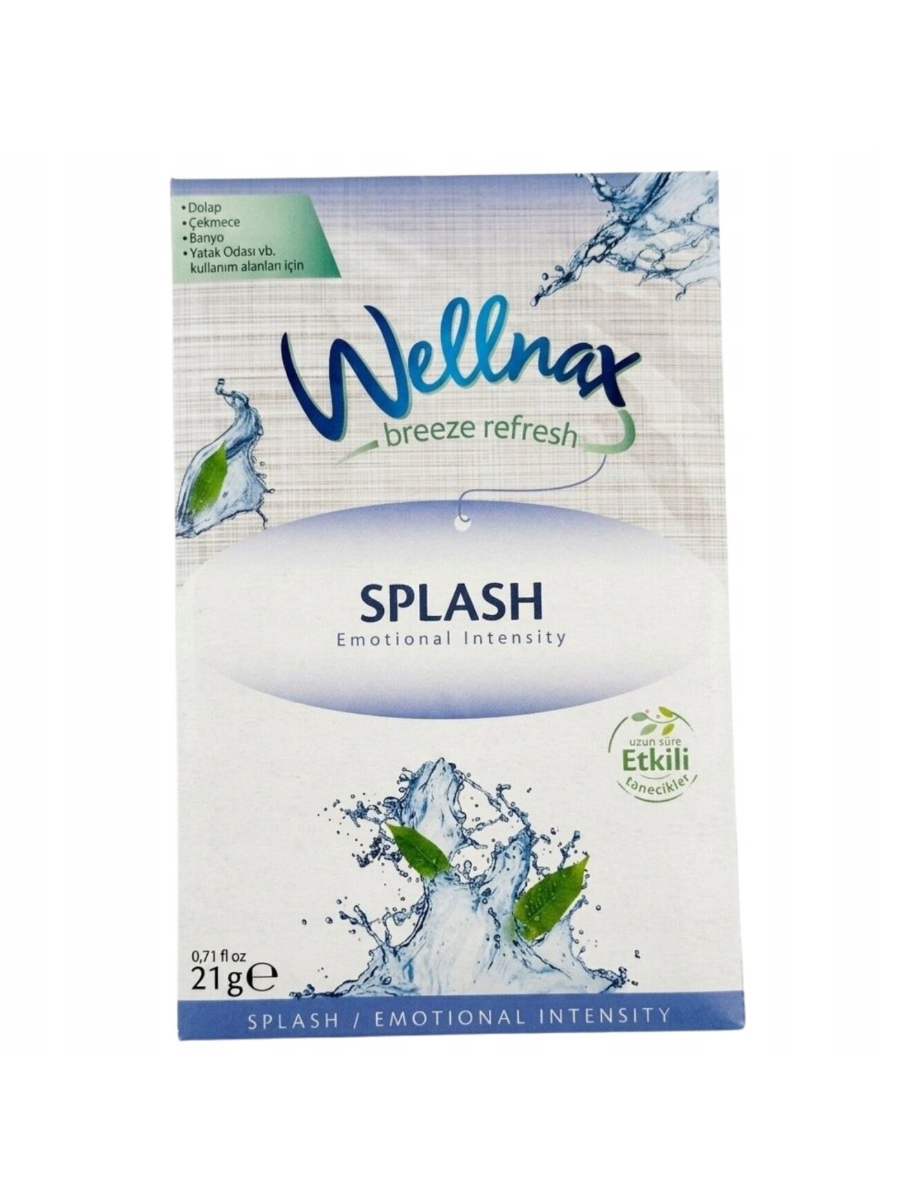 WELLNAX Breeze Refresh gaivos kvapo pakabinamas gaiviklis spintoms, 21g WELLNAX Breeze Refresh gaivos kvapo pakabinamas gaiviklis spintoms, 21g