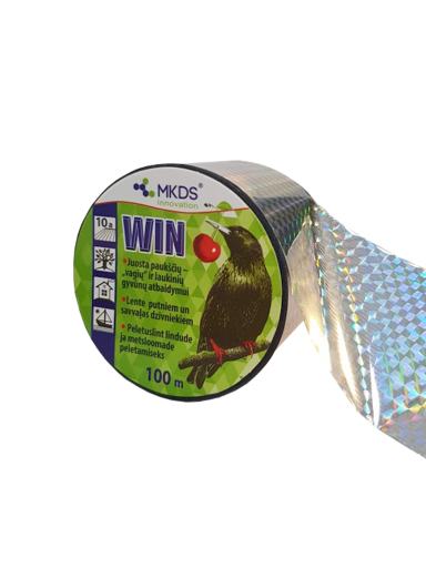 WIN juosta paukščių – „vagių“ ir laukinių gyvūnų atbaidymui, 100 m WIN juosta paukščių – „vagių“ ir laukinių gyvūnų atbaidymui, 100 m