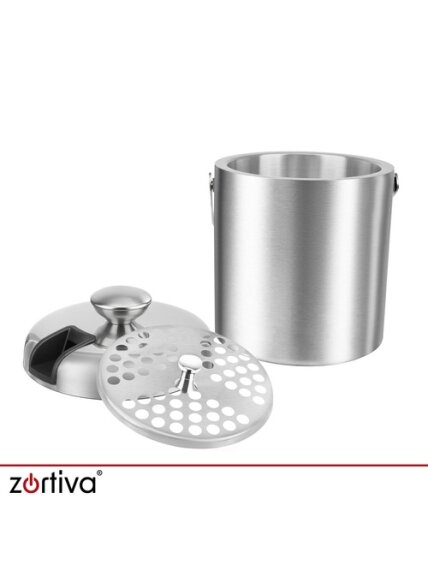 Ledo kibirėlis – žnyplės + šaukštelis „Zortiva“ 8