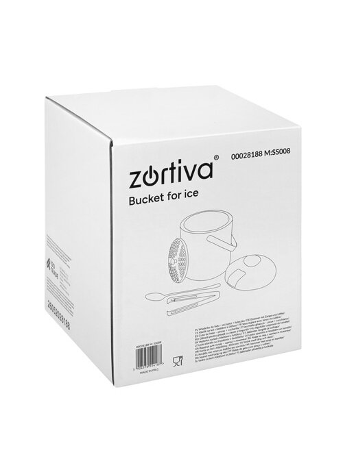 Ledo kibirėlis – žnyplės + šaukštelis „Zortiva“ 1