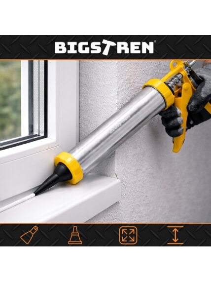 „Bigstretch“ 600 ml silikono ir hermetiko pistoletas 3
