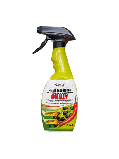Žalias sodo muilas CHILLY purškiamas, 500 ml. Žalias sodo muilas CHILLY purškiamas, 500 ml.