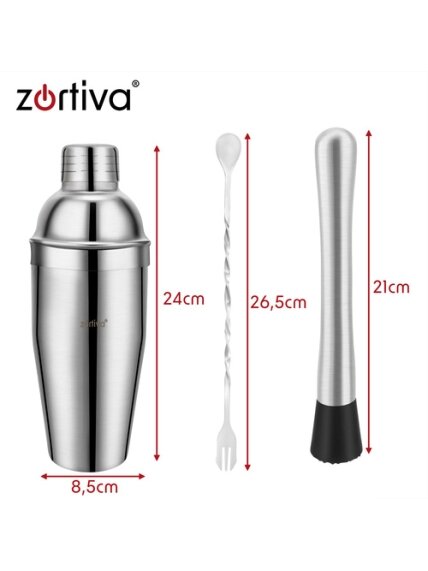 „Zortiva“ barmenų rinkinys kokteiliams ruošti 2 „Zortiva“ barmenų rinkinys kokteiliams ruošti 2