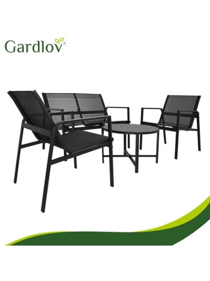 Balkono baldų komplektas - 4 dalys Gardlov 5