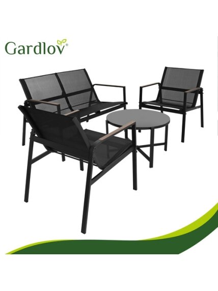 Balkono baldų komplektas - 4 dalys Gardlov 7