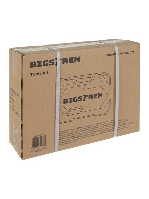 Įrankių rinkinys 72 dalių dėkle Bigstren 26846 2