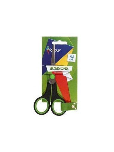 Žirklės Forpus, 14cm, gumuotos