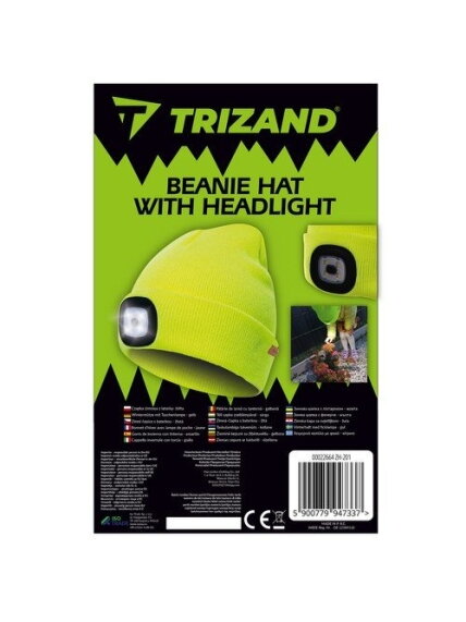 Žieminė kepurė su žibintuvėliu - geltona Trizand 22664 1
