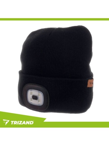 Žieminė kepurė su žibintuvėliu - juoda Trizand 22663 2