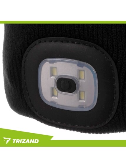 Žieminė kepurė su žibintuvėliu - juoda Trizand 22663 4