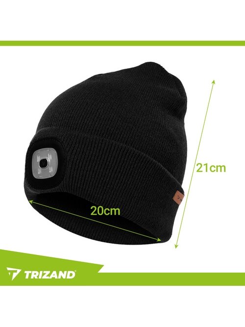 Žieminė kepurė su žibintuvėliu - juoda Trizand 22663 1