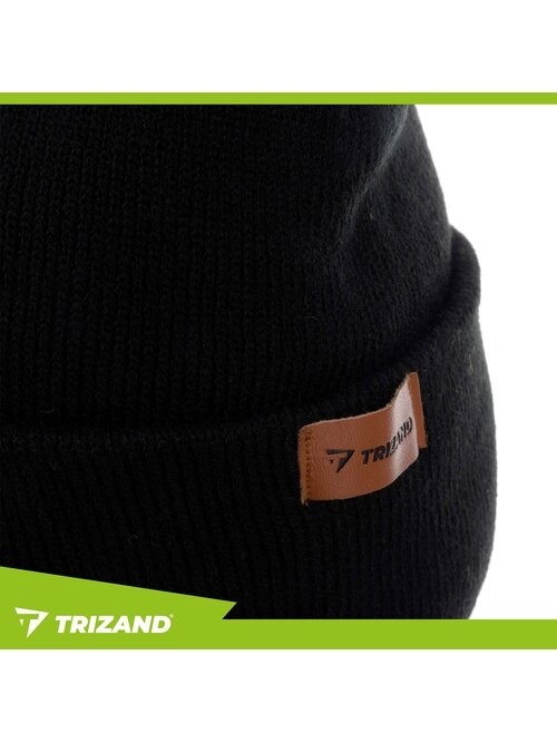 Žieminė kepurė su žibintuvėliu - juoda Trizand 22663 3 Žieminė kepurė su žibintuvėliu - juoda Trizand 22663 3