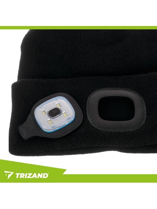 Žieminė kepurė su žibintuvėliu - juoda Trizand 22663 5 Žieminė kepurė su žibintuvėliu - juoda Trizand 22663 5