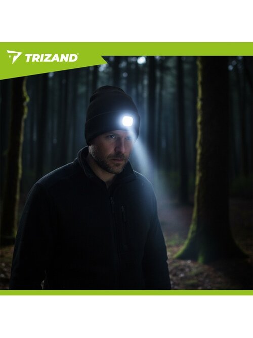 Žieminė kepurė su žibintuvėliu - juoda Trizand 22663 8
