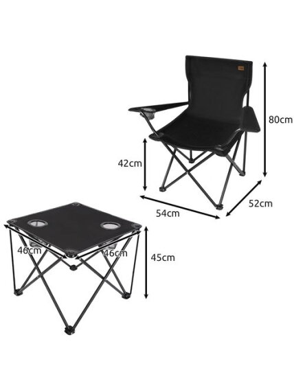 Žvejybos stalas + dvi kėdės 25468 1 Žvejybos stalas + dvi kėdės 25468 1