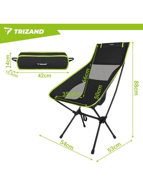 Žvejybos kėdė 41x52x86cm juoda Trizand 1
